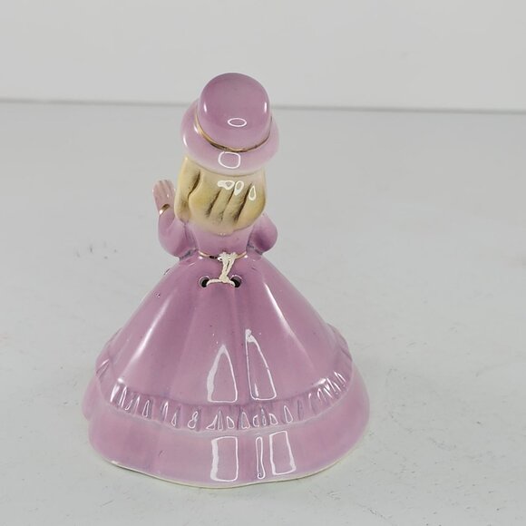 Vintage Josef Originals Church Southern Belle Girl Figurine Bell Book *Chip* - Picture 3 of 8